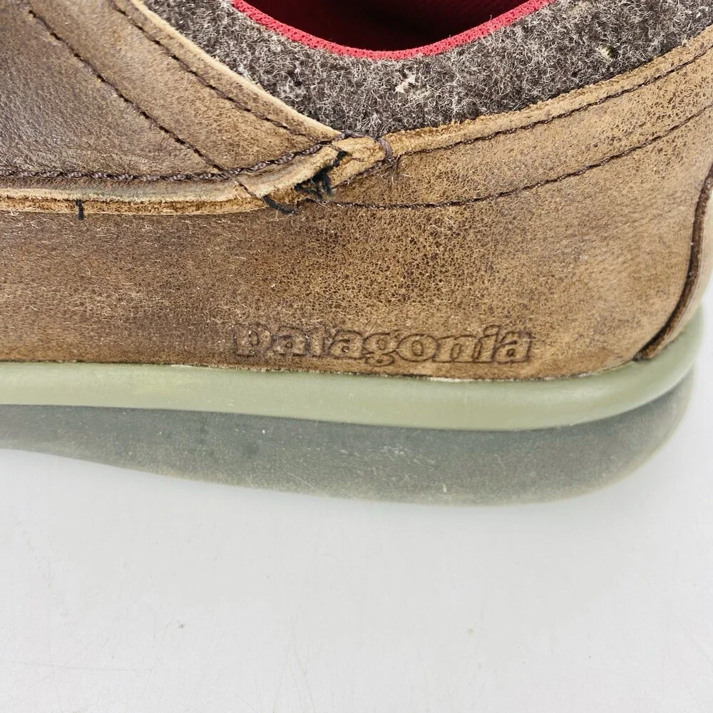 Patagonia Men's Brown Espresso Leather Chukka Lace Up Shoes Size 13